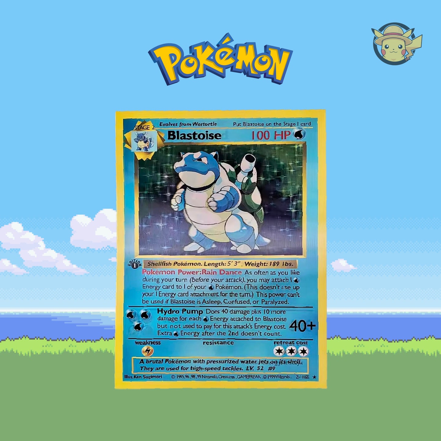 Póster 3D Pokémon - Charizard, Blastoise y Venusaur