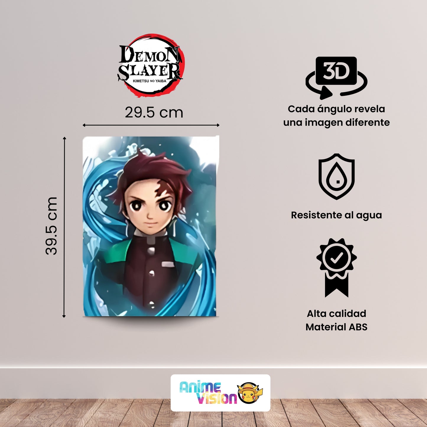 Póster Lenticular 3D - Demon Slayer (4 modelos)