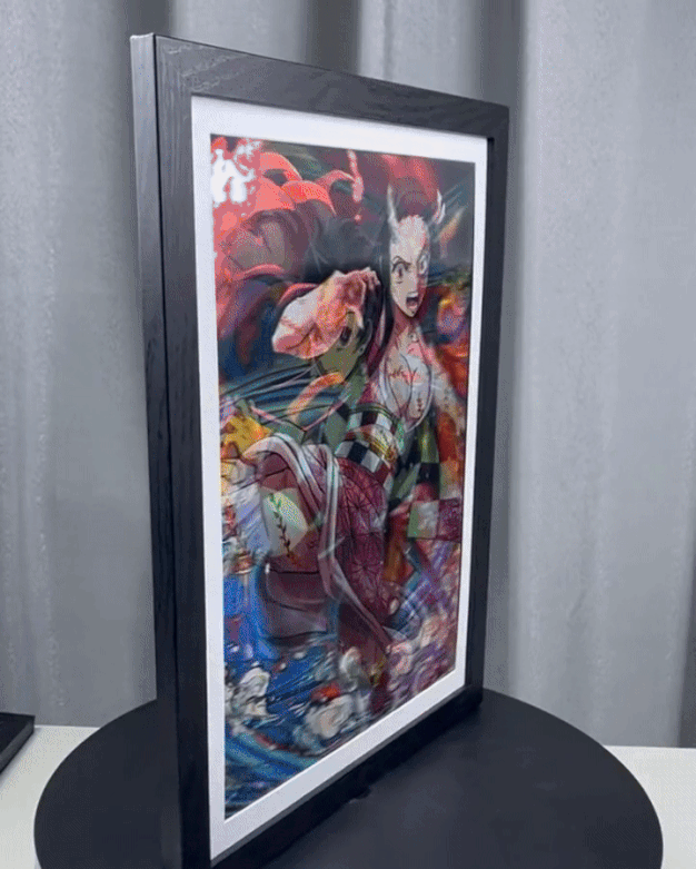 Póster Lenticular 3D - Demon Slayer (4 modelos)