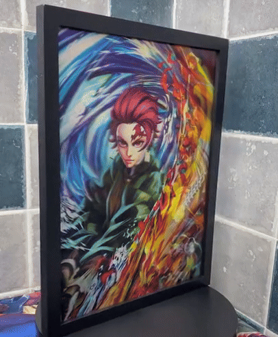 Póster Lenticular 3D - Demon Slayer (4 modelos)