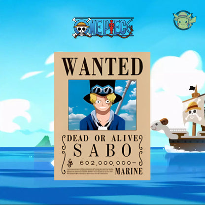 Póster 3D One Piece - Luffy, Sabo y Portgas D.Ace