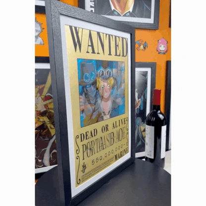 Póster 3D One Piece - Luffy, Sabo y Portgas D.Ace
